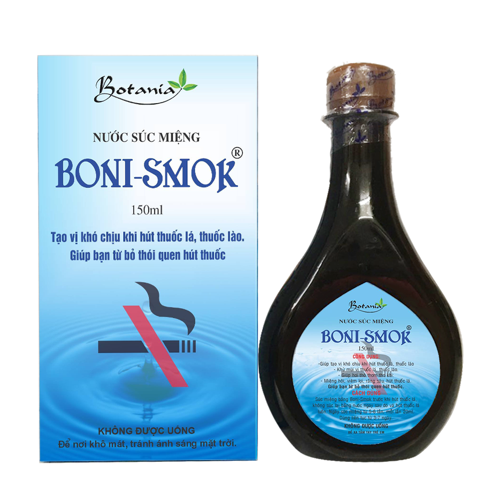 Nước súc miệng Boni-smok: Thành phần, công dụng, Boni-Smok có tốt không, bán ở đâu, đánh giá Boni-Smok 